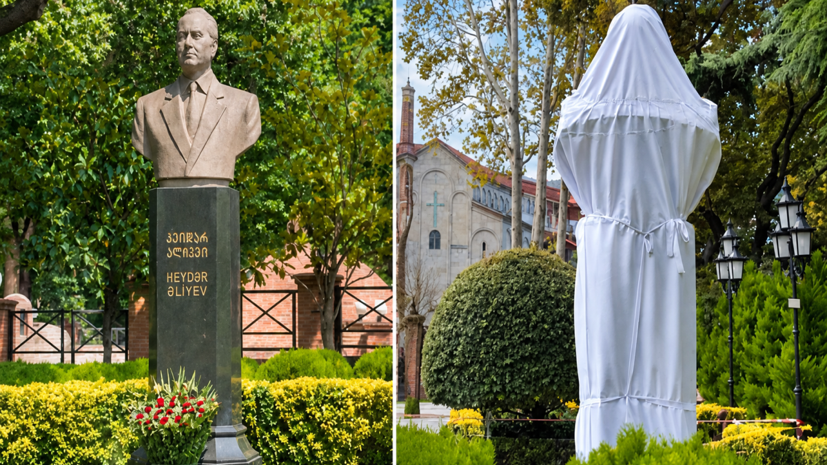 Ciudadano armenio detenido por dañar busto de Heydar Aliyev en Tiflis