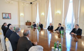 El presidente Ilham Aliyev recibe al ministro del Interior de Irán