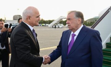 Emomali Rahmon visita Azerbaiyán