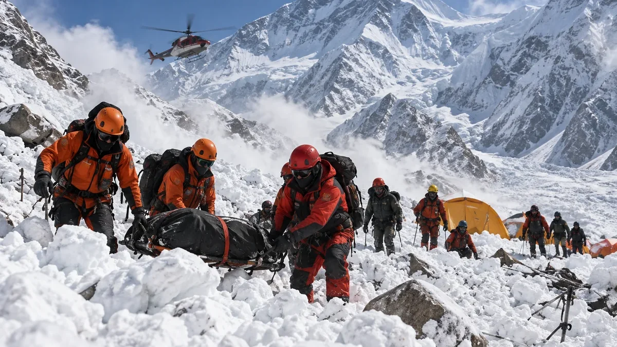 Tragedia en el Himalaya: el número de muertos por avalancha asciende a 15