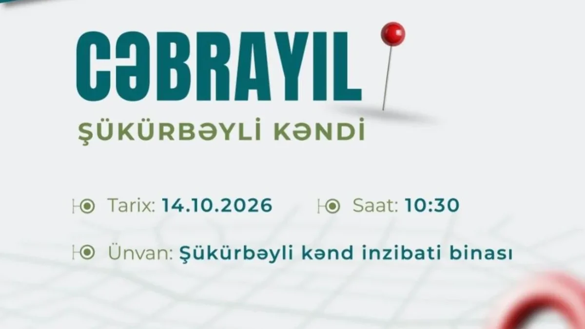 Se celebrará una feria de empleo en la aldea de Shukurbayli en Jabrayil