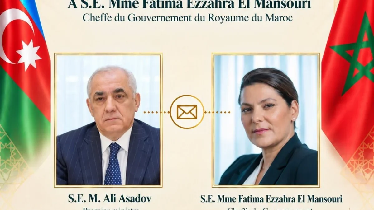 Ali Asadov felicita a Fátima El-Mansouri por su nombramiento como jefa de gobierno de Marruecos